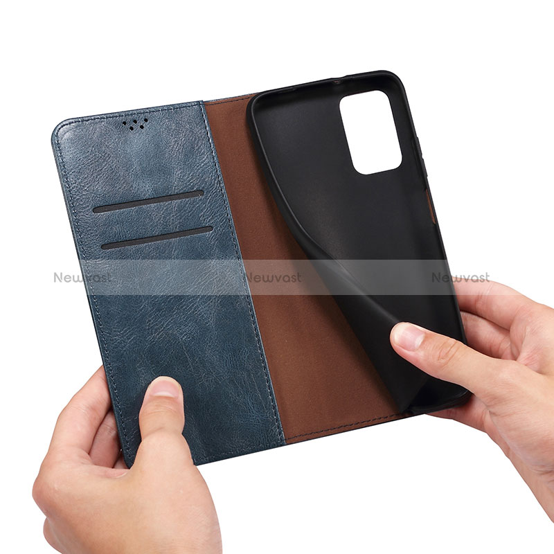 Leather Case Stands Flip Cover Holder B01S for OnePlus Nord CE 5G