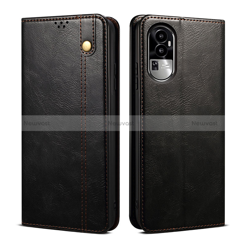 Leather Case Stands Flip Cover Holder B01S for Oppo Reno10 Pro+ Plus 5G