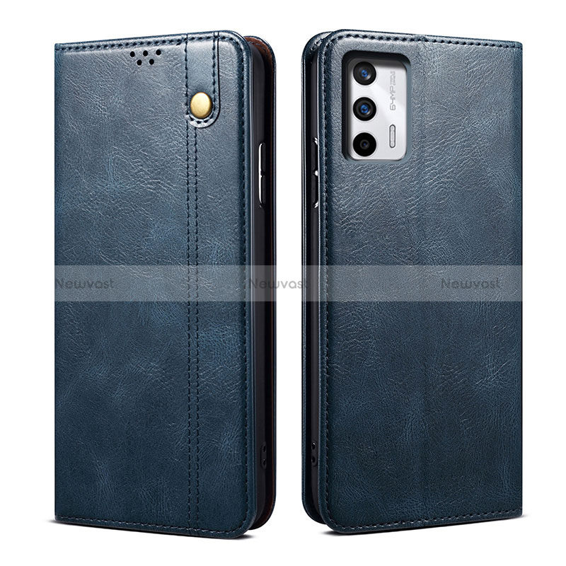 Leather Case Stands Flip Cover Holder B01S for Realme GT Neo 2T 5G Blue