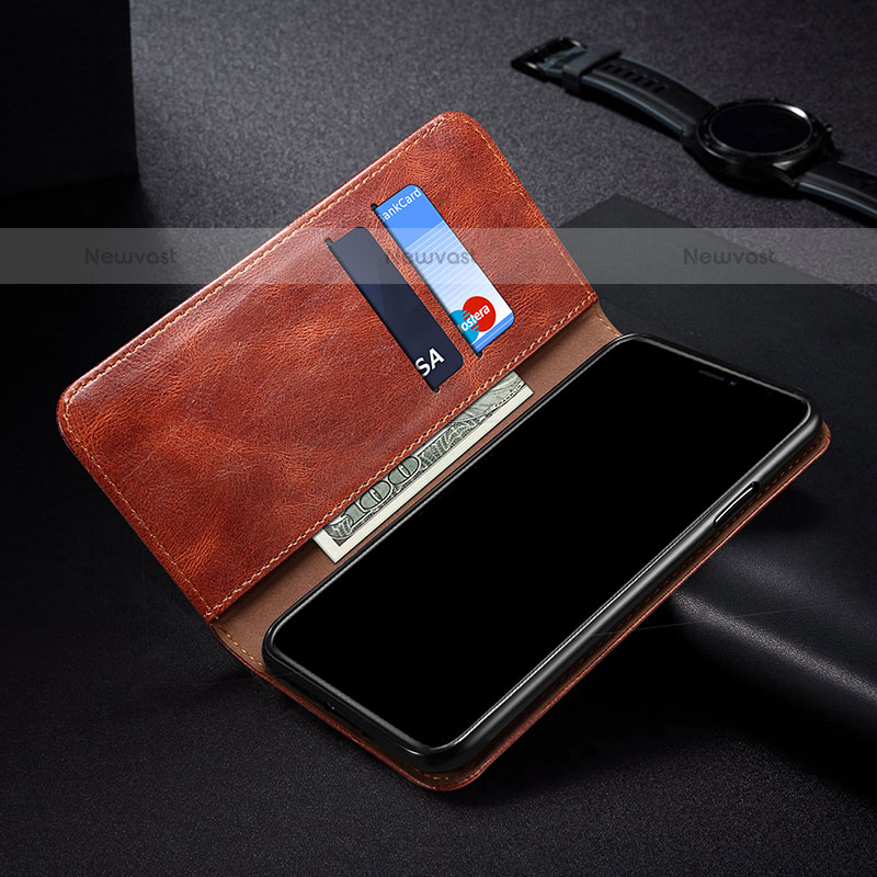 Leather Case Stands Flip Cover Holder B01S for Samsung Galaxy A12