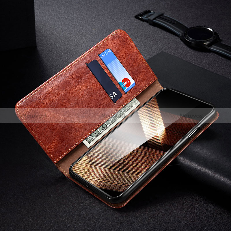 Leather Case Stands Flip Cover Holder B01S for Samsung Galaxy A35 5G