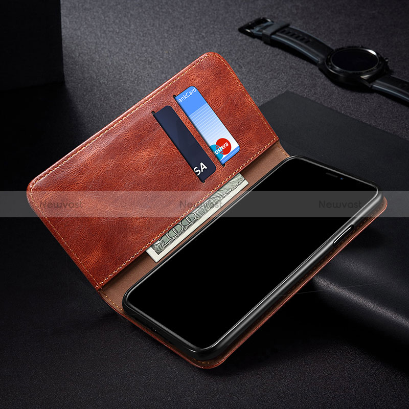 Leather Case Stands Flip Cover Holder B01S for Samsung Galaxy A52 4G