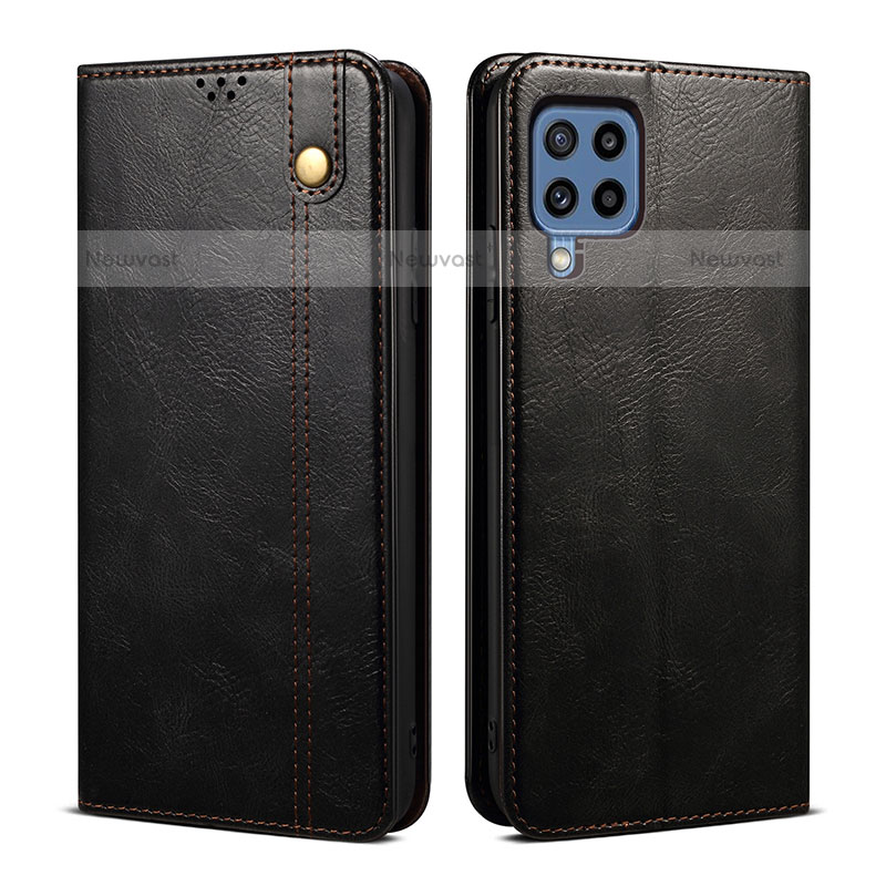 Leather Case Stands Flip Cover Holder B01S for Samsung Galaxy M32 4G