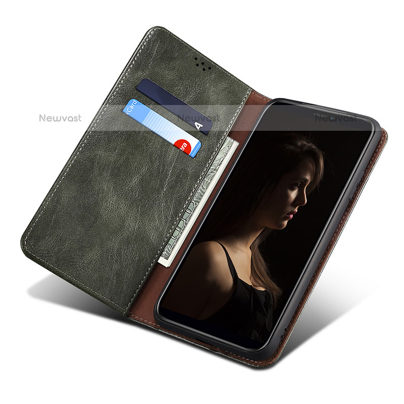 Leather Case Stands Flip Cover Holder B01S for Samsung Galaxy M32 4G