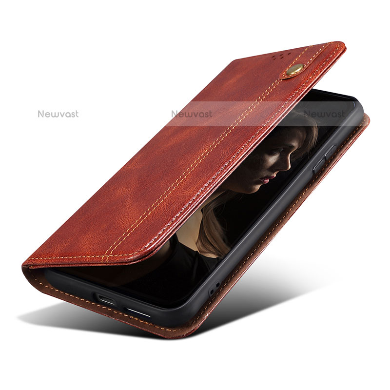 Leather Case Stands Flip Cover Holder B01S for Samsung Galaxy M52 5G