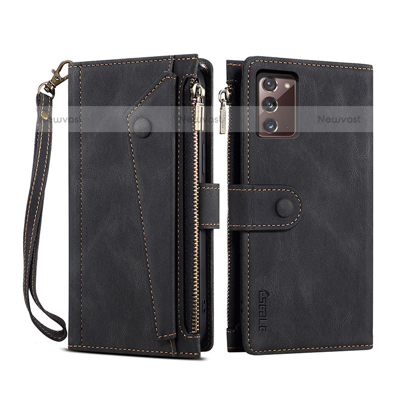 Leather Case Stands Flip Cover Holder B01S for Samsung Galaxy Note 20 5G