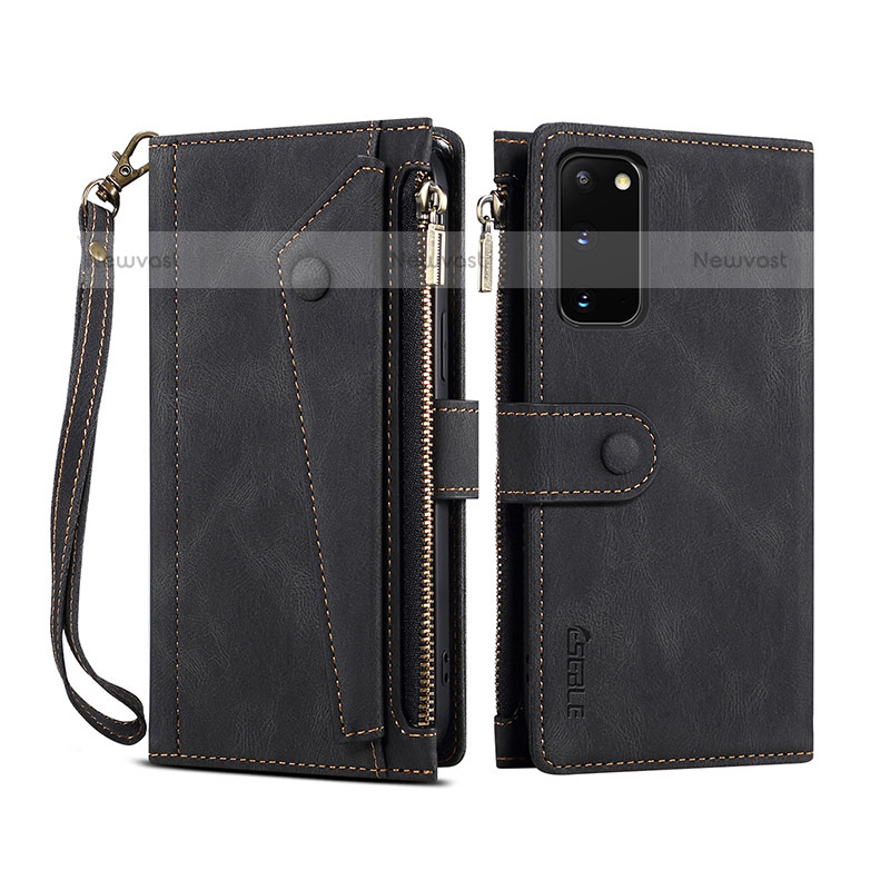 Leather Case Stands Flip Cover Holder B01S for Samsung Galaxy S20 5G