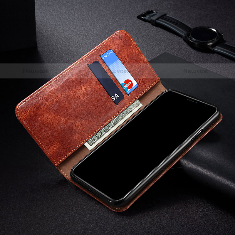Leather Case Stands Flip Cover Holder B01S for Samsung Galaxy S21 Plus 5G