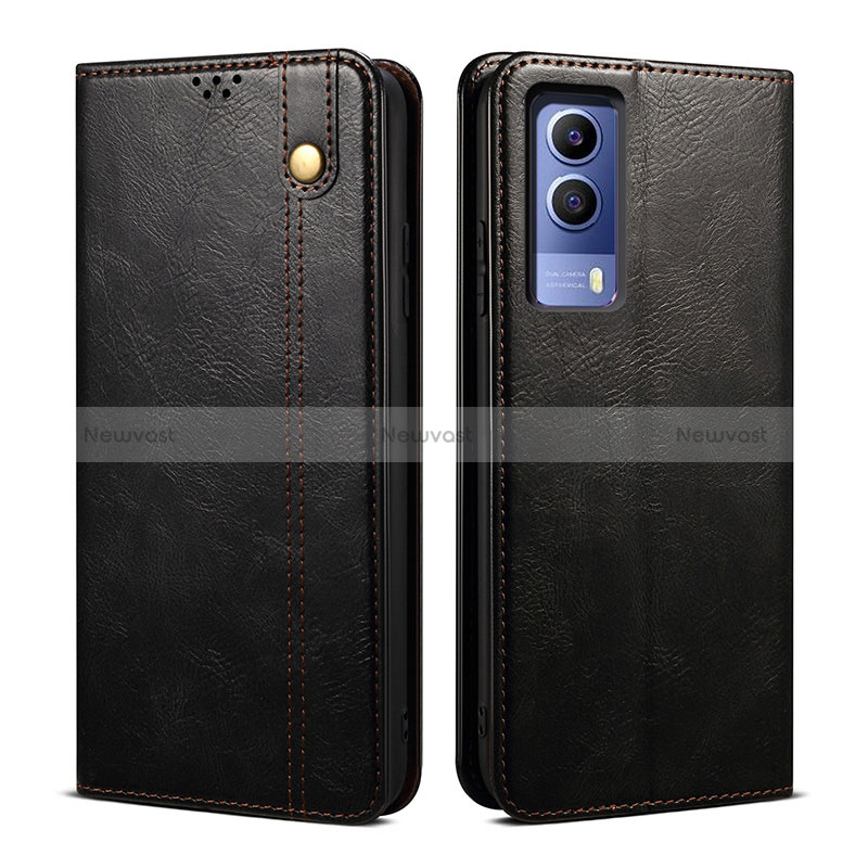 Leather Case Stands Flip Cover Holder B01S for Vivo iQOO Z5x 5G