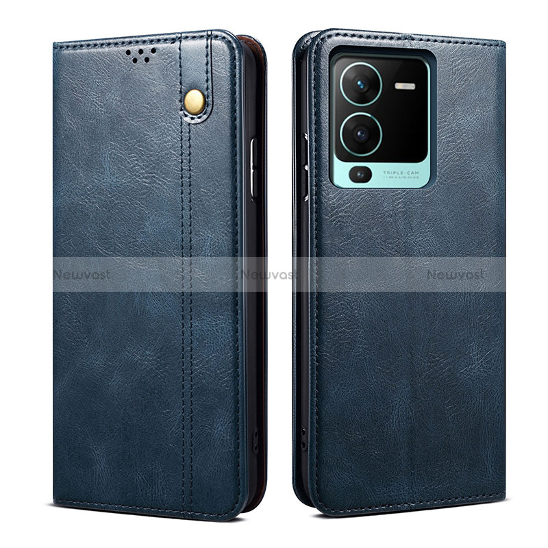 Leather Case Stands Flip Cover Holder B01S for Vivo V25 Pro 5G