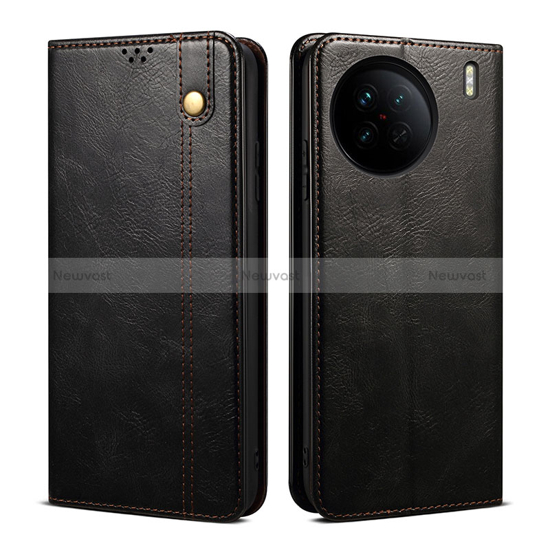 Leather Case Stands Flip Cover Holder B01S for Vivo X90 5G