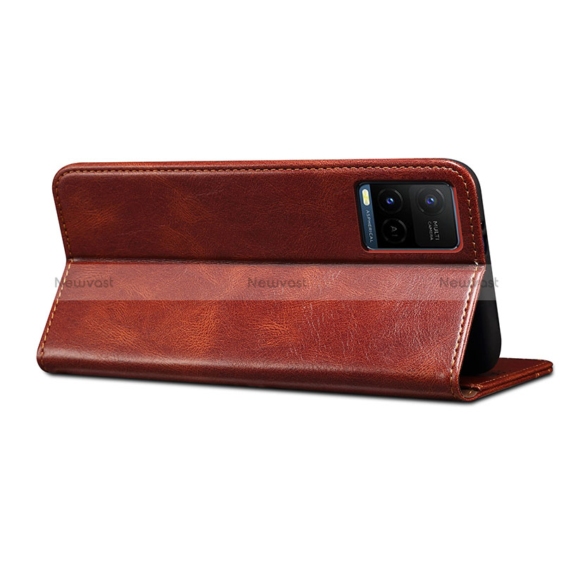 Leather Case Stands Flip Cover Holder B01S for Vivo Y21a