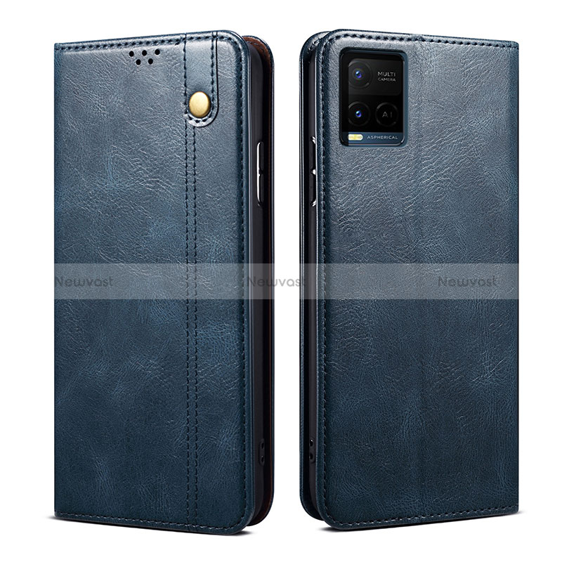 Leather Case Stands Flip Cover Holder B01S for Vivo Y21s