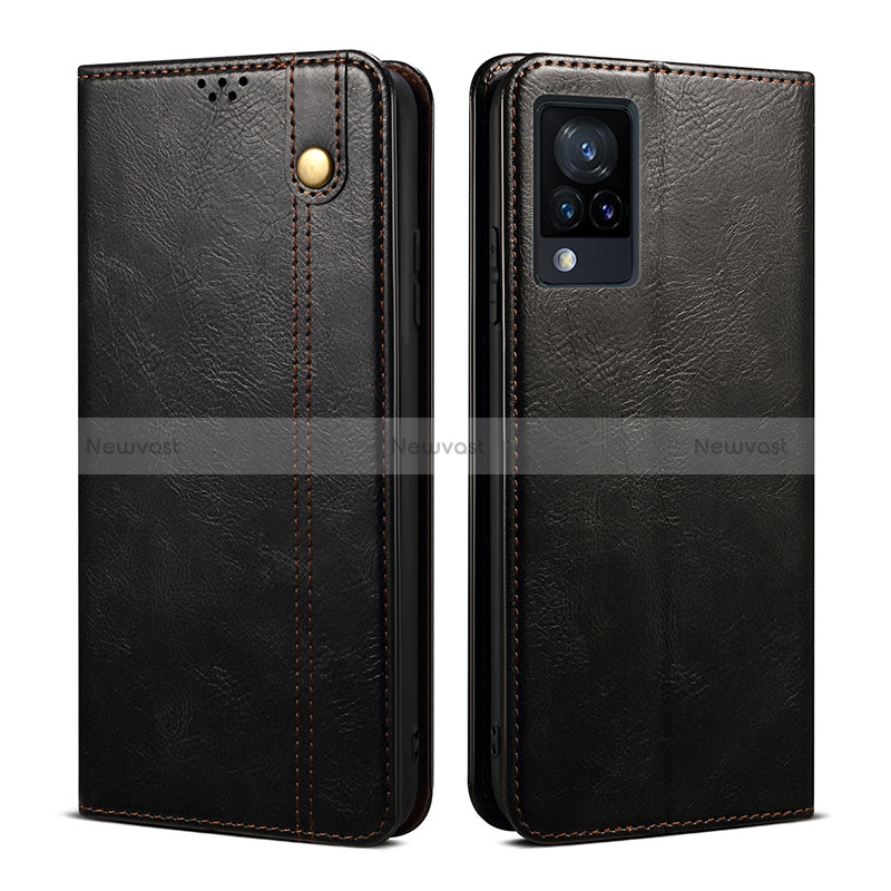 Leather Case Stands Flip Cover Holder B01S for Vivo Y73 (2021)