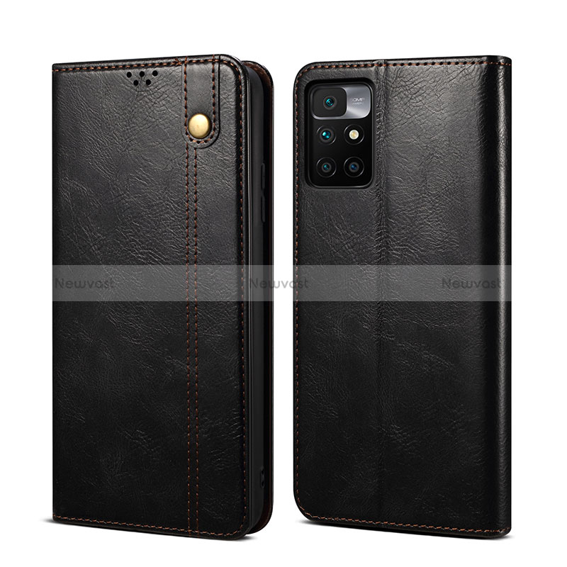 Leather Case Stands Flip Cover Holder B01S for Xiaomi Redmi 10 4G