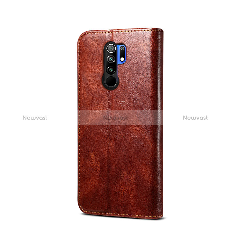 Leather Case Stands Flip Cover Holder B01S for Xiaomi Redmi 9