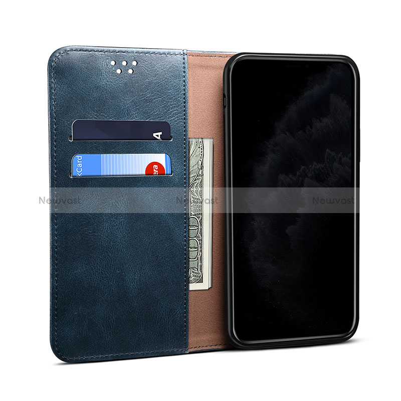 Leather Case Stands Flip Cover Holder B01S for Xiaomi Redmi Note 10 4G