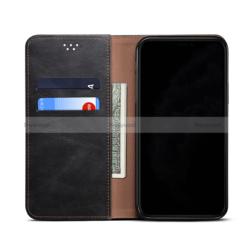 Leather Case Stands Flip Cover Holder B01S for Xiaomi Redmi Note 10 5G