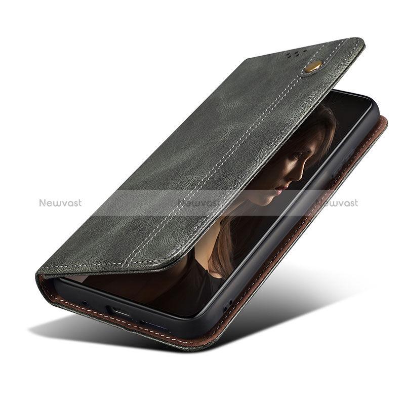 Leather Case Stands Flip Cover Holder B01S for Xiaomi Redmi Note 11 4G (2022)