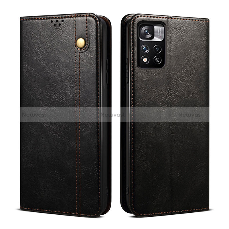 Leather Case Stands Flip Cover Holder B01S for Xiaomi Redmi Note 11 Pro+ Plus 5G