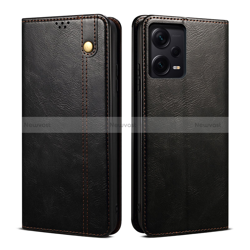 Leather Case Stands Flip Cover Holder B01S for Xiaomi Redmi Note 12 Explorer