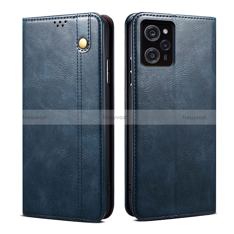 Leather Case Stands Flip Cover Holder B01S for Xiaomi Redmi Note 12 Pro Speed 5G Blue