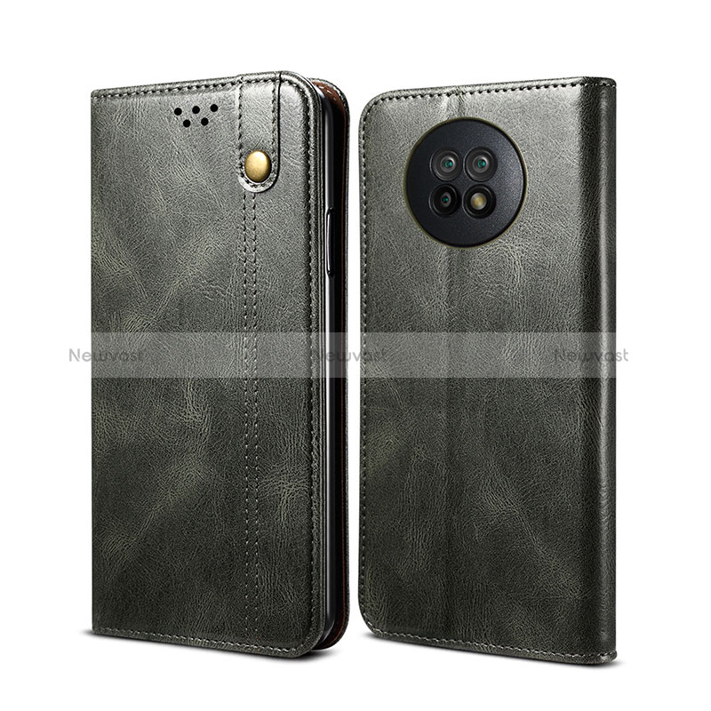 Leather Case Stands Flip Cover Holder B01S for Xiaomi Redmi Note 9 5G