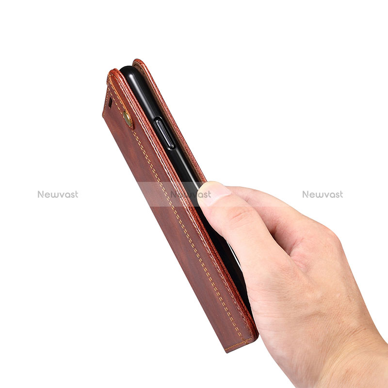 Leather Case Stands Flip Cover Holder B01S for Xiaomi Redmi Note 9 Pro