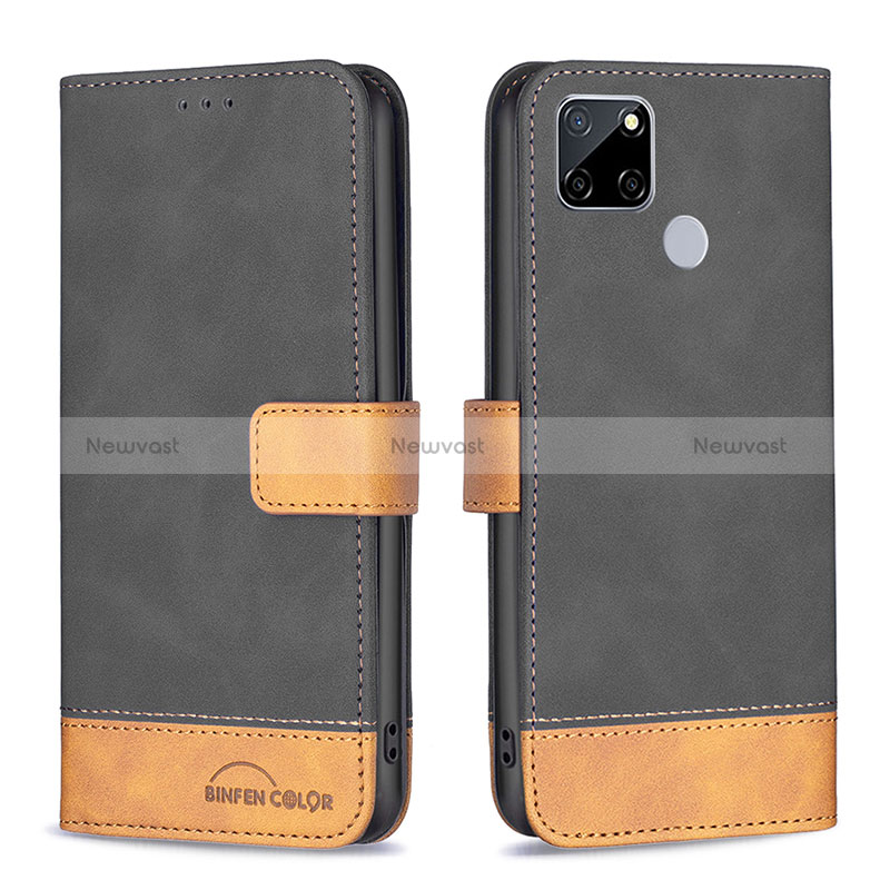 Leather Case Stands Flip Cover Holder B02F for Realme Narzo 20