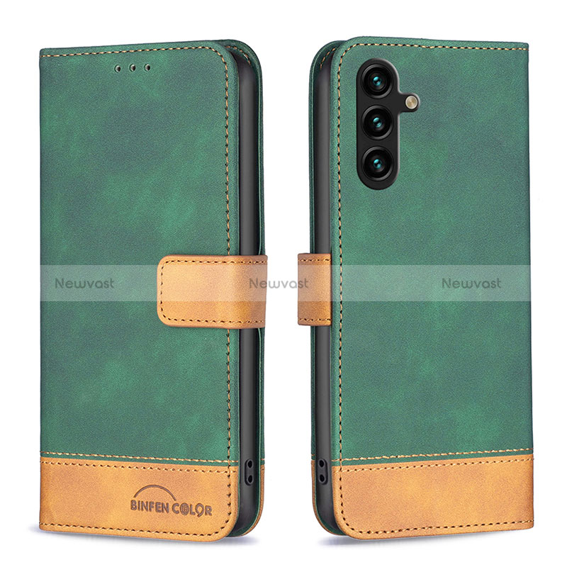 Leather Case Stands Flip Cover Holder B02F for Samsung Galaxy A04s