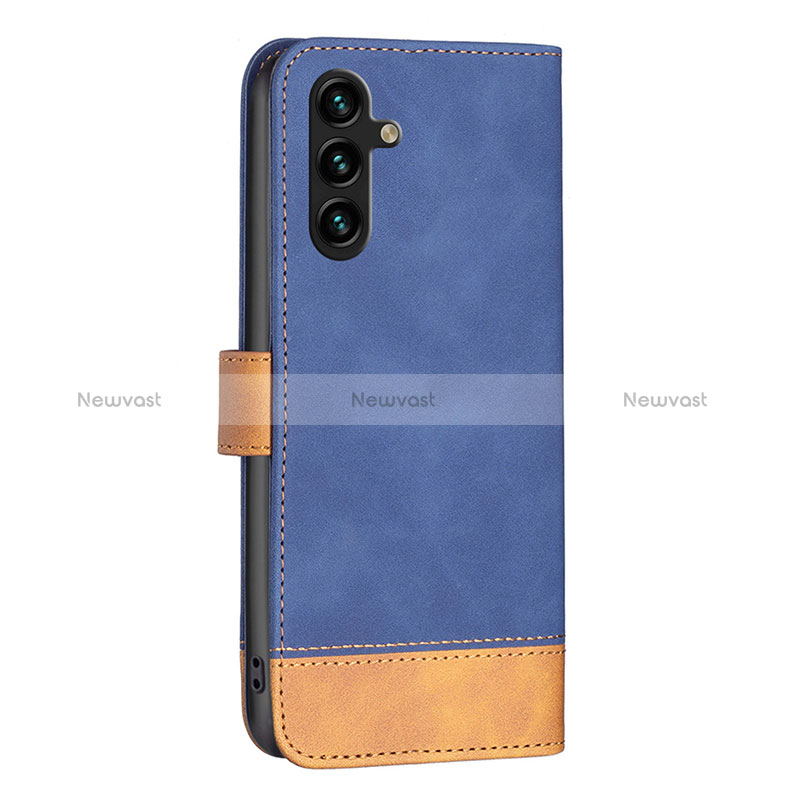 Leather Case Stands Flip Cover Holder B02F for Samsung Galaxy A04s