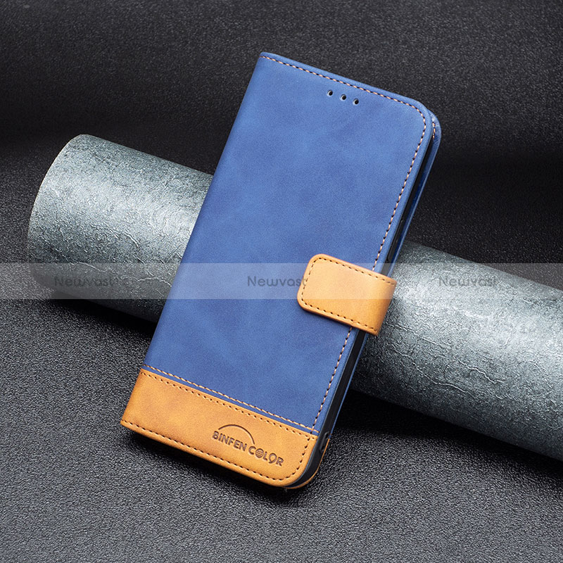 Leather Case Stands Flip Cover Holder B02F for Samsung Galaxy A22 5G