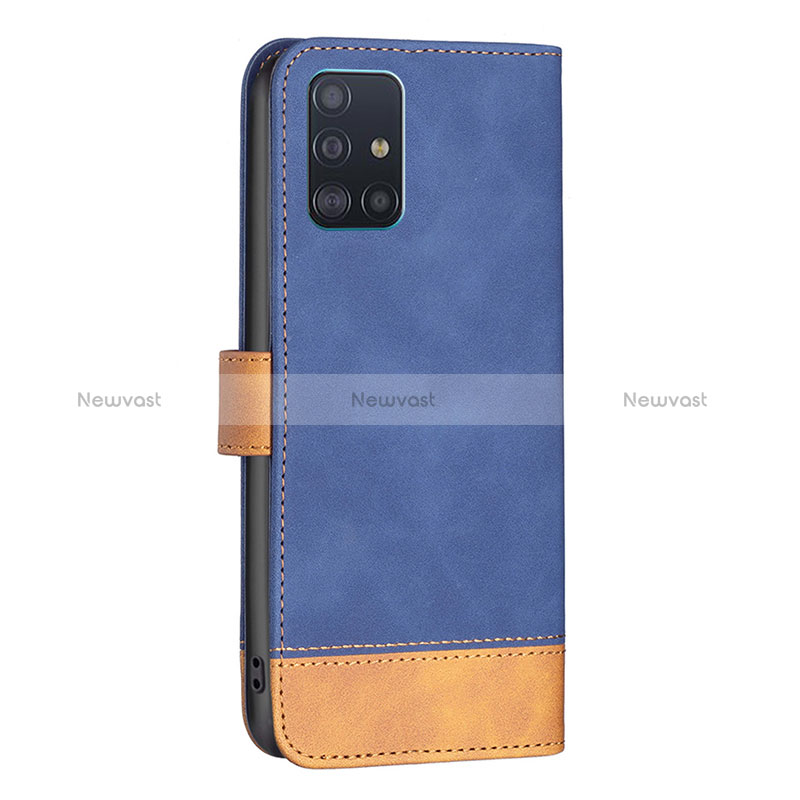 Leather Case Stands Flip Cover Holder B02F for Samsung Galaxy A51 5G