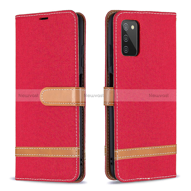 Leather Case Stands Flip Cover Holder B02F for Samsung Galaxy F02S SM-E025F
