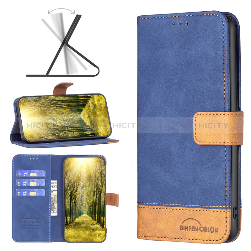 Leather Case Stands Flip Cover Holder B02F for Samsung Galaxy F42 5G