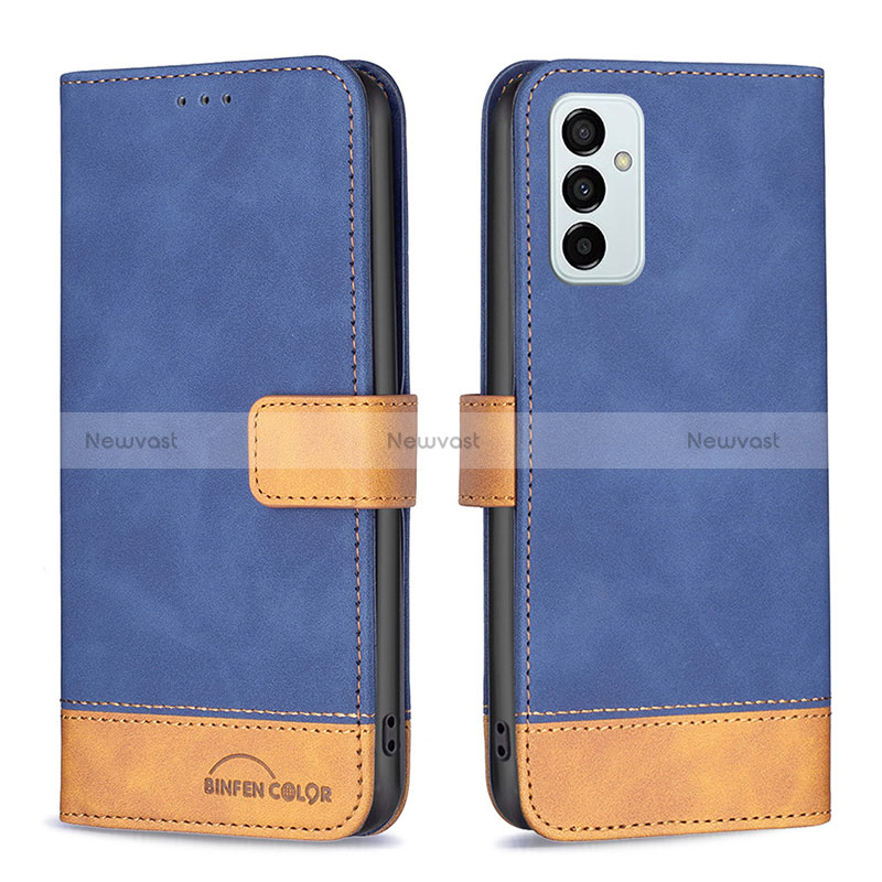 Leather Case Stands Flip Cover Holder B02F for Samsung Galaxy M23 5G