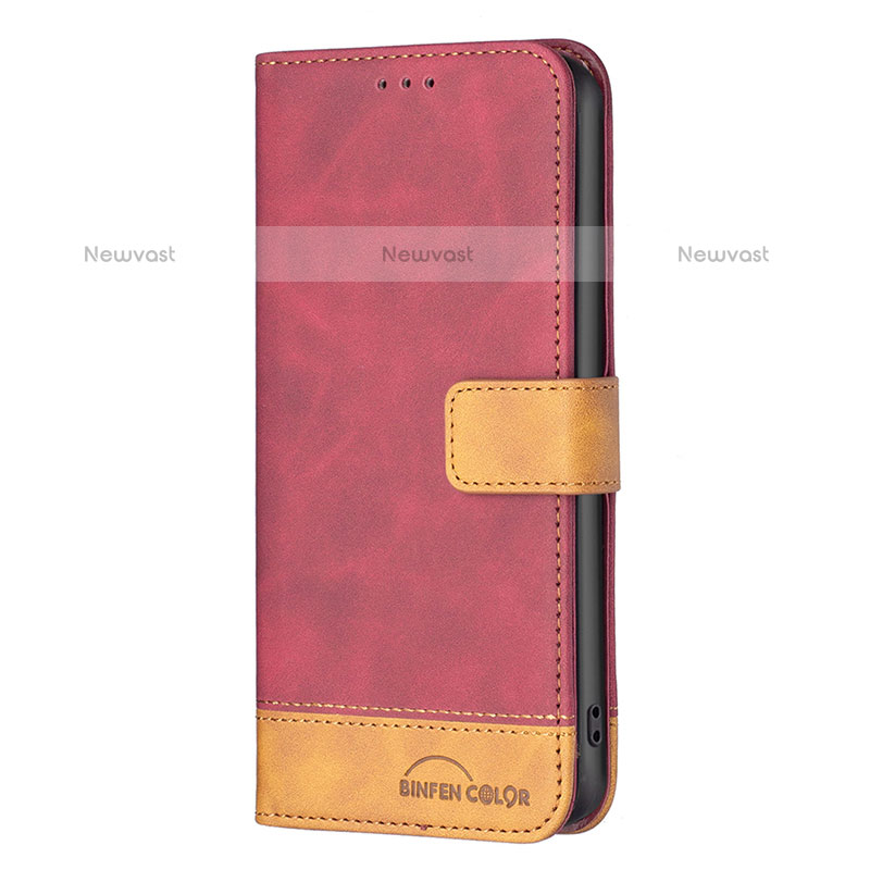 Leather Case Stands Flip Cover Holder B02F for Samsung Galaxy M53 5G