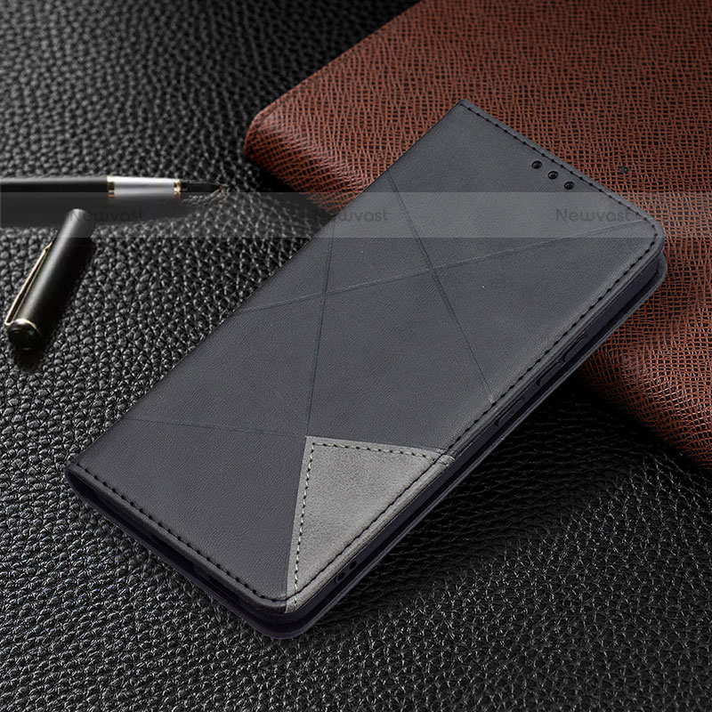 Leather Case Stands Flip Cover Holder B02F for Samsung Galaxy S21 Plus 5G