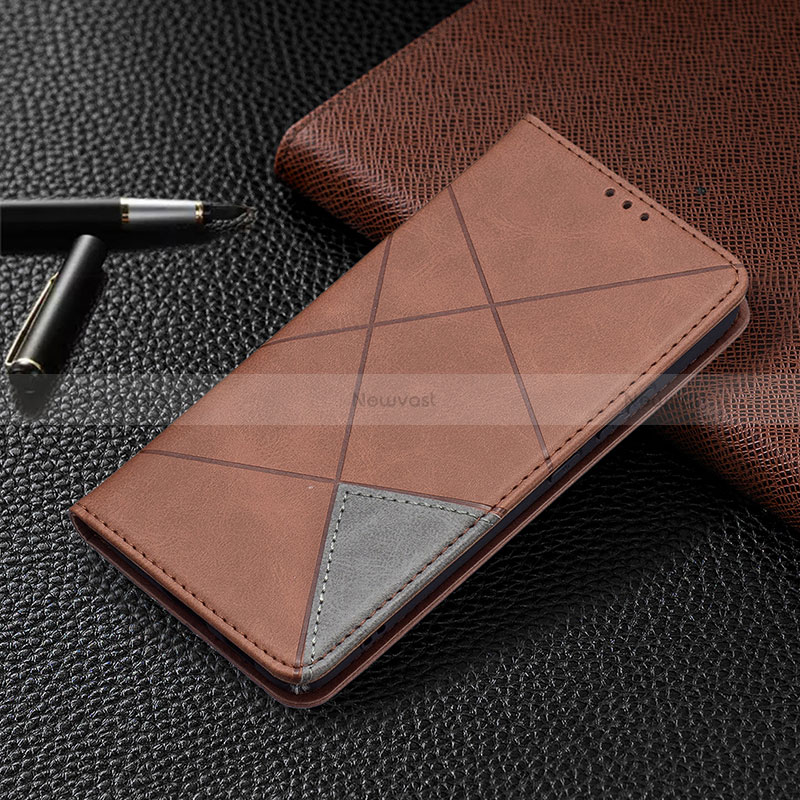 Leather Case Stands Flip Cover Holder B02F for Samsung Galaxy S22 Plus 5G