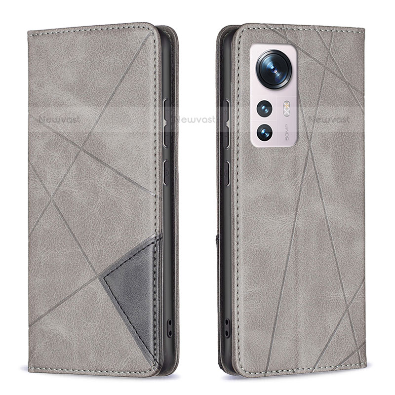 Leather Case Stands Flip Cover Holder B02F for Xiaomi Mi 12S 5G