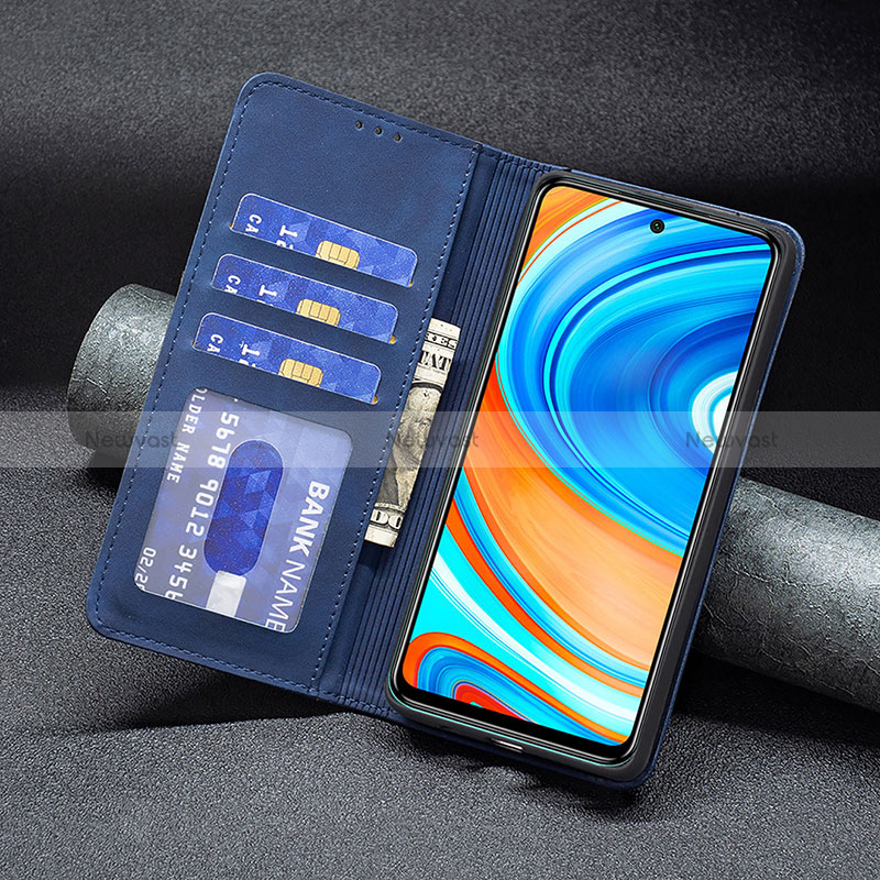 Leather Case Stands Flip Cover Holder B02F for Xiaomi Poco M2 Pro