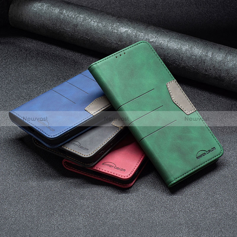 Leather Case Stands Flip Cover Holder B02F for Xiaomi Redmi 9 Activ