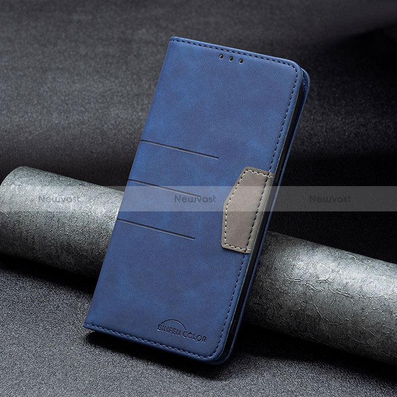 Leather Case Stands Flip Cover Holder B02F for Xiaomi Redmi 9 Activ