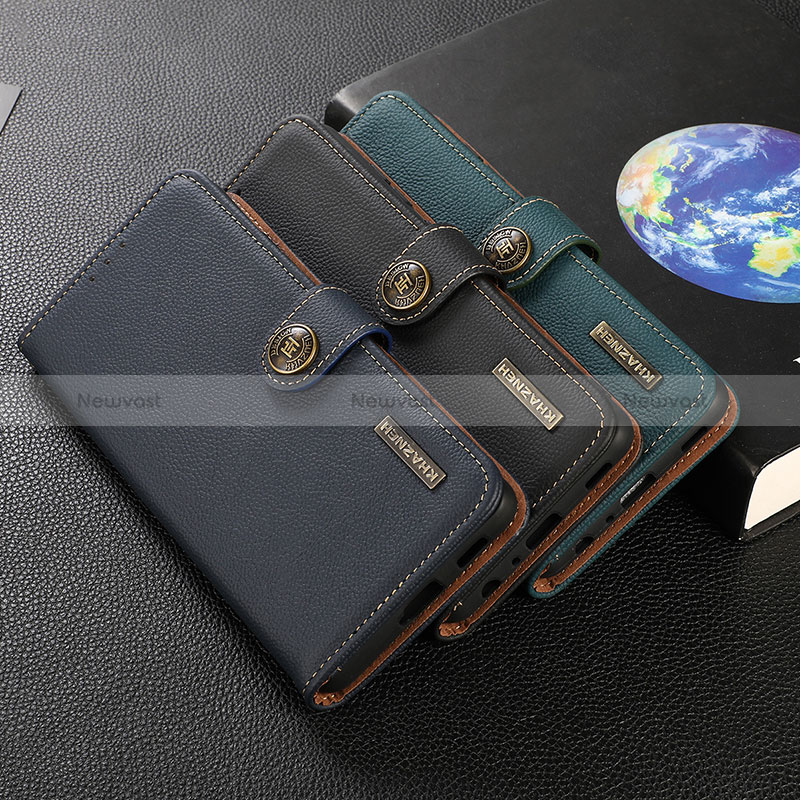 Leather Case Stands Flip Cover Holder B02H for Google Pixel 6a 5G