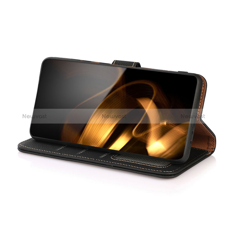Leather Case Stands Flip Cover Holder B02H for Google Pixel 8 Pro 5G