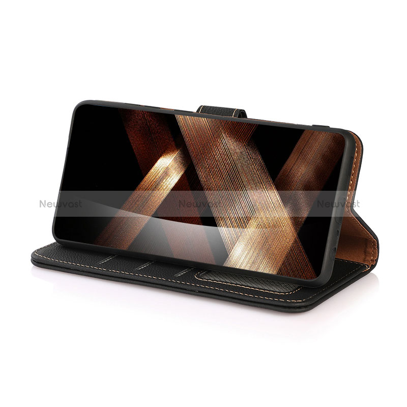 Leather Case Stands Flip Cover Holder B02H for Huawei Mate 60 Pro