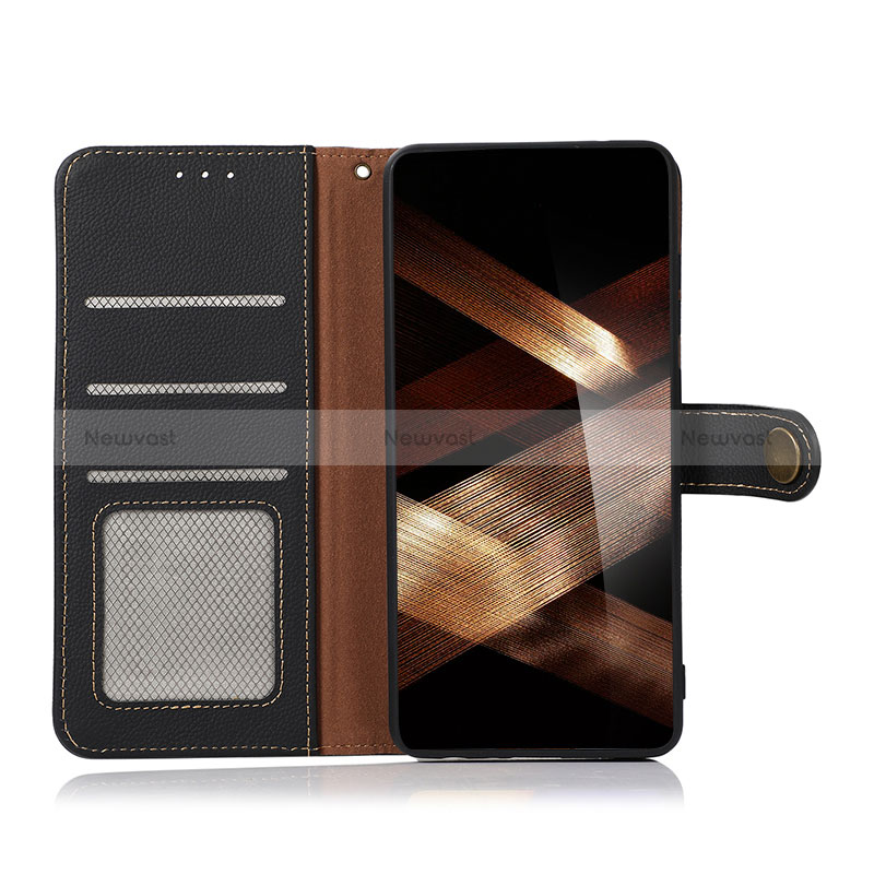 Leather Case Stands Flip Cover Holder B02H for Huawei Mate 60 Pro+ Plus