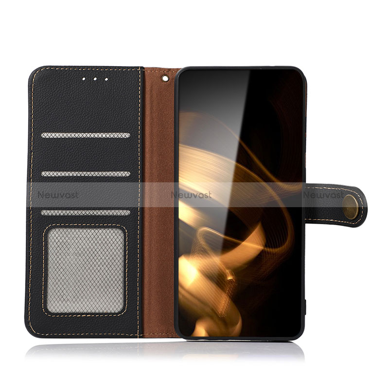 Leather Case Stands Flip Cover Holder B02H for Huawei Nova 8i