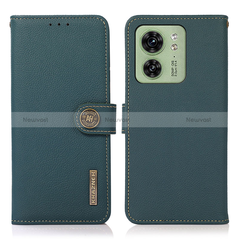 Leather Case Stands Flip Cover Holder B02H for Motorola Moto Edge (2023) 5G