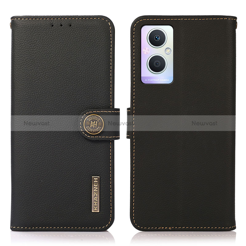 Leather Case Stands Flip Cover Holder B02H for Oppo Reno7 Z 5G